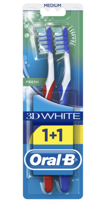 Щітка зубна 11762 ORAL_B 3D White Свіжість 40 cередня 2шт
